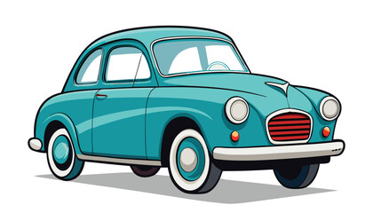 Fototapeta premium A vintage car vector illustration