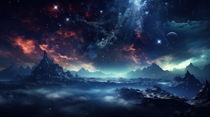 beautiful space, galaxy background