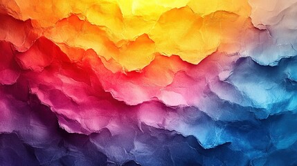 Abstract Crumpled Paper Background with Gradient Colors