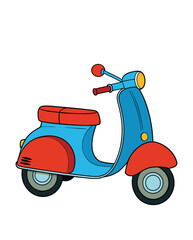 A scooter vector illustration