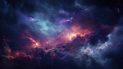 Fototapeta premium beautiful space, galaxy background