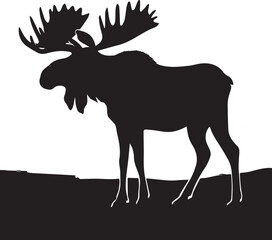 Moose Silhouettes 