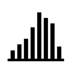 business graph on white. Generative ai