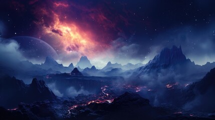 beautiful space, galaxy background