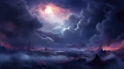 beautiful space, galaxy background