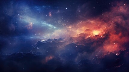 beautiful space, galaxy background