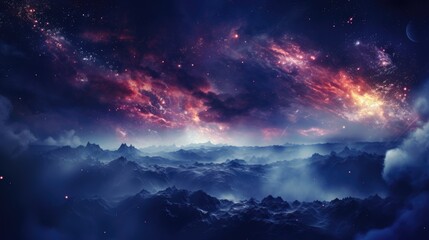 beautiful space, galaxy background