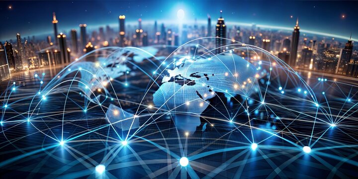 world wide web connection business spread expansion internet global cooperate time zone wireless 