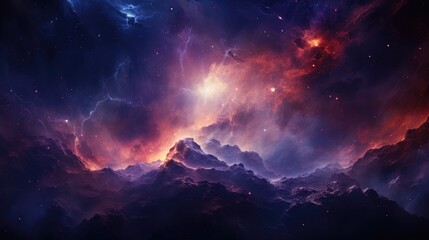 beautiful space, galaxy background