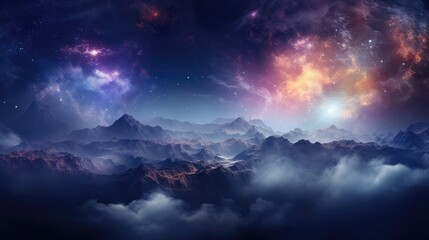 beautiful space, galaxy background