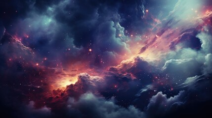 beautiful space, galaxy background