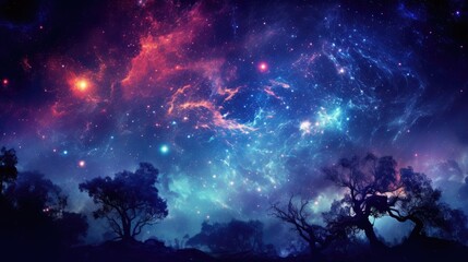beautiful space, galaxy background