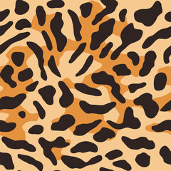 nature inspired tiger print pattern in color of yellow, brown and amber