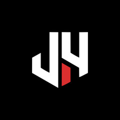 JH logo letter design on luxury background. JH logo monogram initials letter concept. JH icon logo design. JH elegant and Professional letter icon design on black background. JH HJ