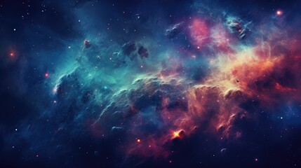 Obraz premium beautiful space, galaxy background