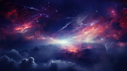 Obraz premium beautiful space, galaxy background