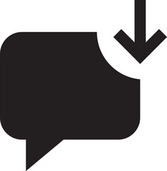 Speech bubble icon illustration isolated vector sign symbol