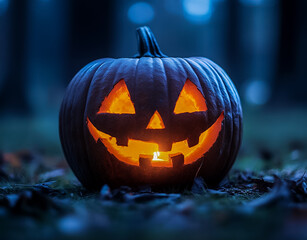 Obraz premium Halloween jack o lantern pumpkin.