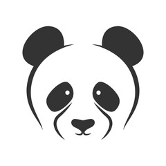 Panda icon logo design