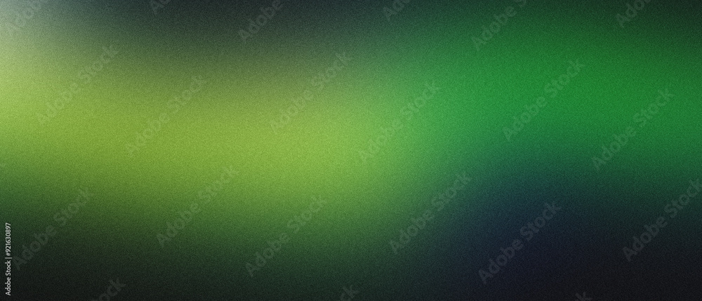Aufkleber green gradient background grainy glowing blue light on dark backdrop noise texture effect banner hea