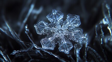 A Detailed Look at a Single Snowflake