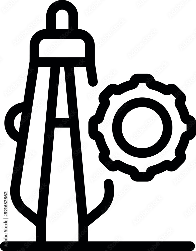Poster compass is drawing a perfect circle, symbolizing the concepts of engineering, precision and technica
