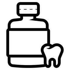 Obraz premium dental analgesic drug icon
