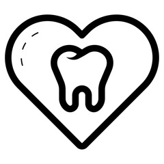 dental care love icon