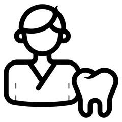 male dental nurse icon