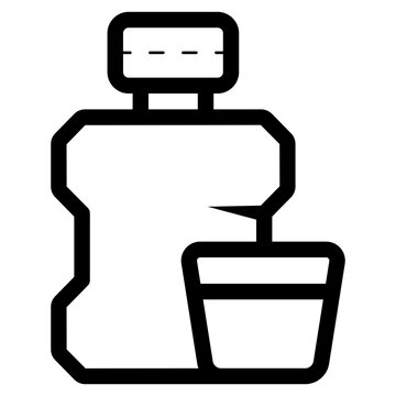 recommend clip art: mouthwash and glass drink icon