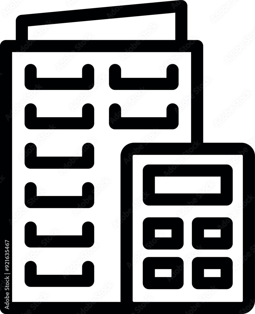 Poster calculator is calculating the total cost of a building project