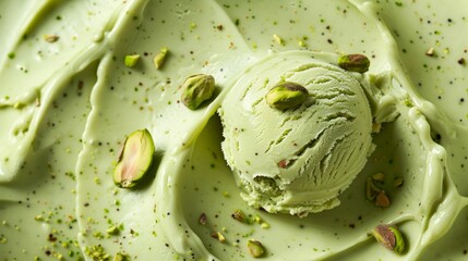 Fototapeta premium Pistachio Ice cream close up