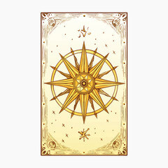 Vintage compass rose illustration
