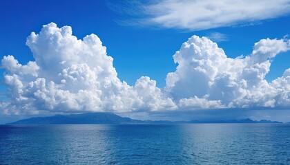 Beautiful clouds over the Blue sea 1