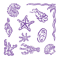 vector illustration of icons for high seas trinkets