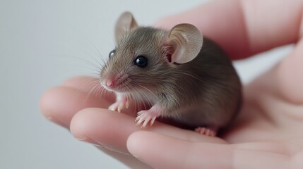 A photo of a mouse, capturing its small, agile form.