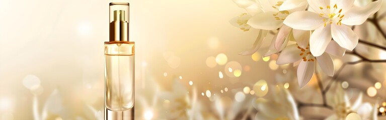 Yellow cosmetic perfume for beauty brand