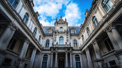 Obraz premium The Palace of Justice in Brussels, Belgium, is a grand and imposing architectural landmark.