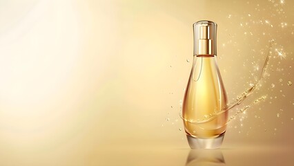 Yellow cosmetic perfume for beauty brand