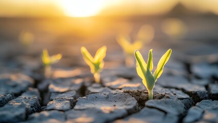 Resilience: New Life Emerging from the Cracked Earth