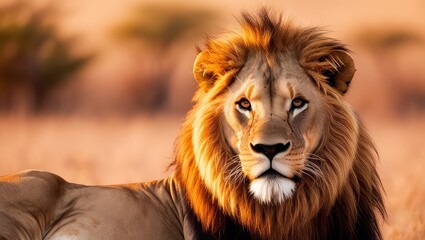 portrait of a lion