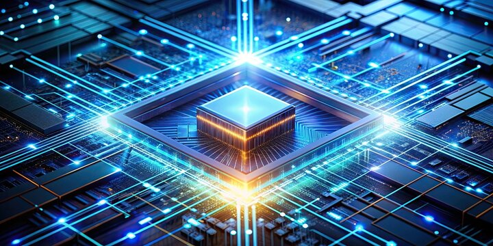 Cutting-edge technology of quantum computing, quantum, computing, advanced, futuristic
