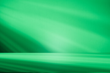 Wall interior background, studio and backdrops show products. with leaf shadow from window color green and white. background for text insertion and presentation of product