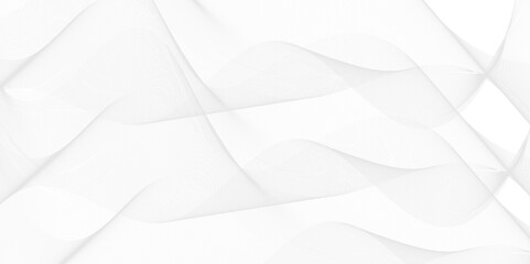 Fototapeta premium Abstract wavy stripes on a white background isolated. Creative art. Curved smooth design. Vector illustration.