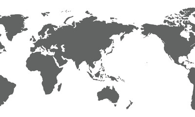 World map isolated on white background. for website layouts, background, education, precise, customizable, Travel worldwide, map silhouette backdrop, earth geography, political, reports.