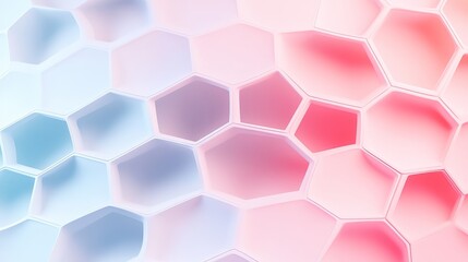 Fototapeta premium Dynamic honeycomb hexagon pattern, abstract smoke eruption, neon colors merging, ethereal atmosphere, soft gradients creating a surreal vibe