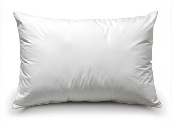 White soft pillow on isolate white background, Clipping path