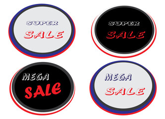 set of labels for sale, sale tags, sticker, banner, 
