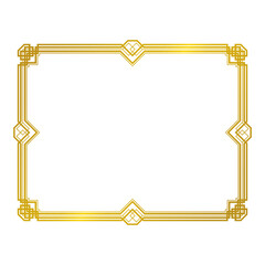 gold rectangle border frame.eps