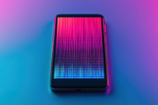 Cyber Monday smartphone screen with limitedtime discount codes, glowing digital interface, sleek and modern design, urgency in online shopping